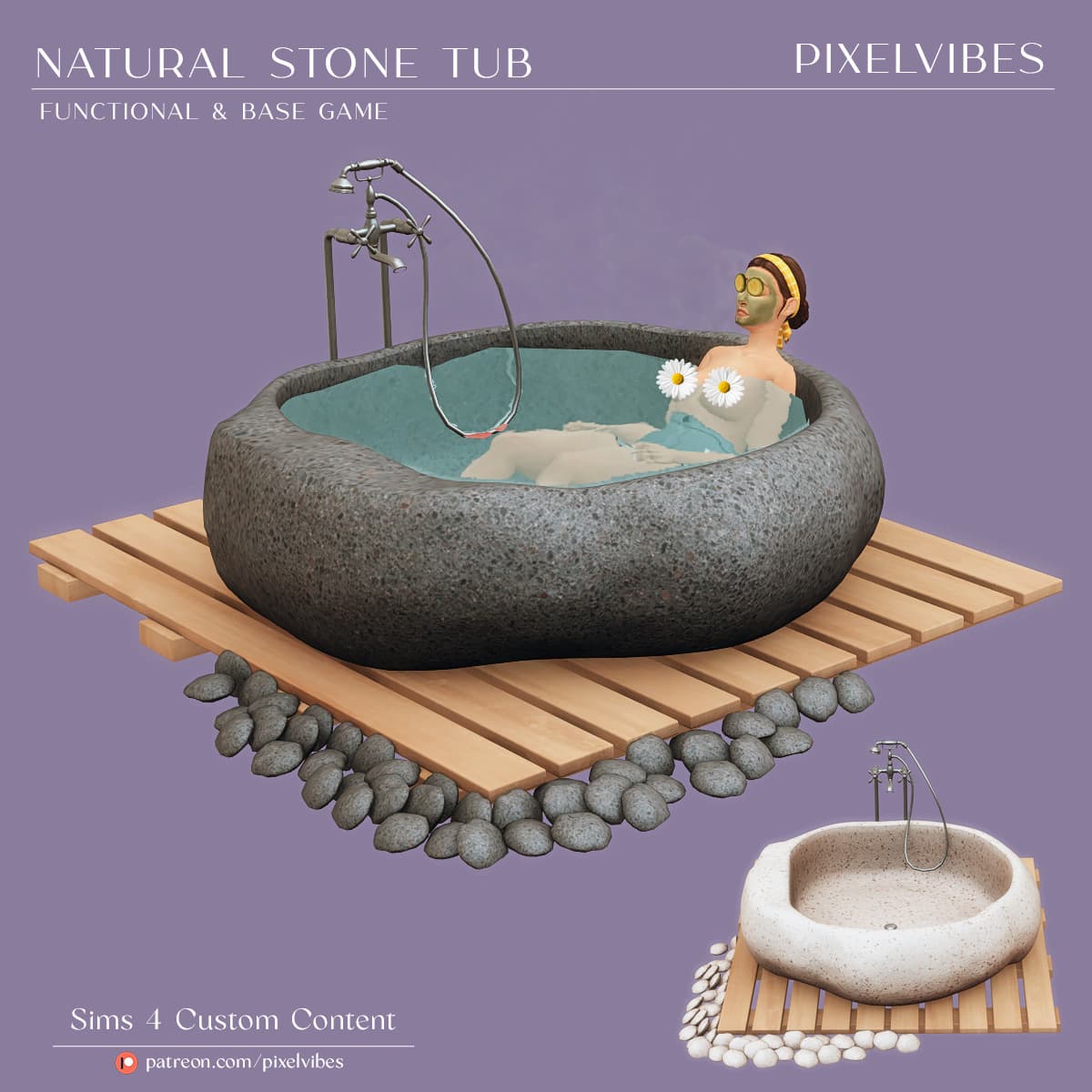 Скриншот мода Ванна Natural Stone Tub